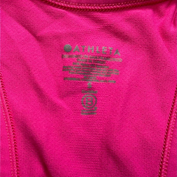 Athleta 2 Piece Tank Bundle Womens Size Small Pink and Black Racerback Stretch - Picture 10 of 12